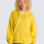Poleron Mujer Everyday Os Zip Hood MOstaza Vans