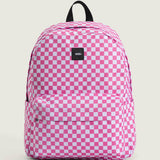 Mochila Adulto Old Skool Check Back Rosado Vans