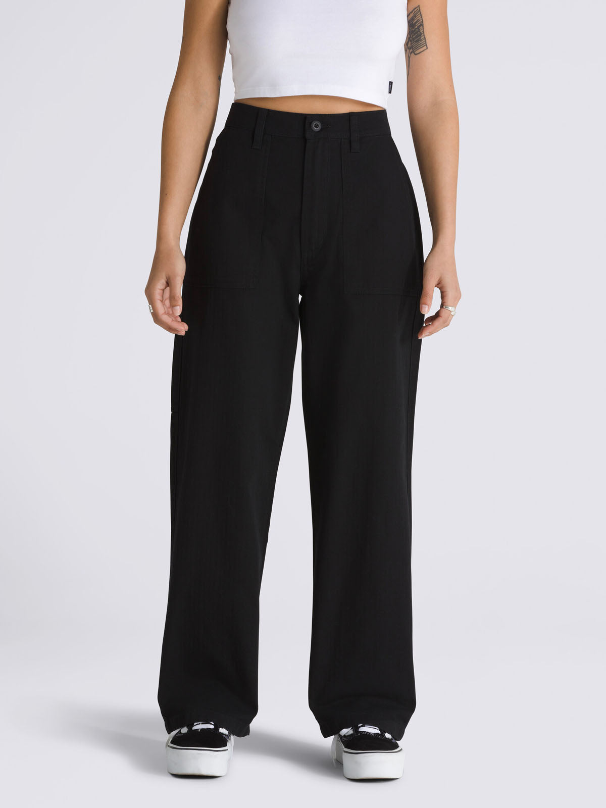 Pantalon Mujer Union Relaxed Carpen Negro Vans