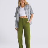 Pantalon Mujer Union Relaxed Carpen Oliva Vans