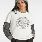 Polera M/C Mujer Earthbpund Outsized Negro Vans