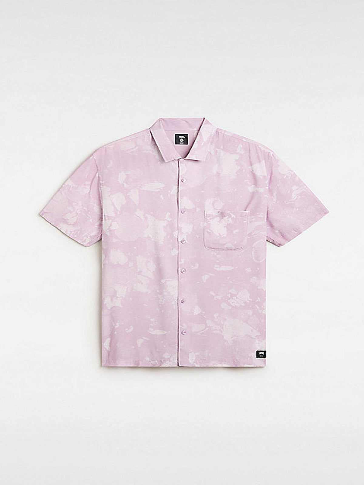 Camisa Manga Corta Hombre Vans Camp Loose Coll Morado Vans