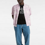 Camisa Manga Corta Hombre Vans Camp Loose Coll Morado Vans