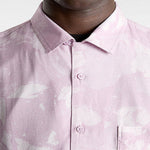 Camisa Manga Corta Hombre Vans Camp Loose Coll Morado Vans