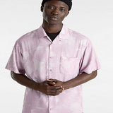 Camisa Manga Corta Hombre Vans Camp Loose Coll Morado Vans