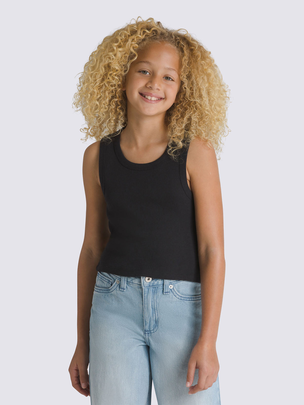 Polera S/M Nińa Drew Rib Tank Negro Vans