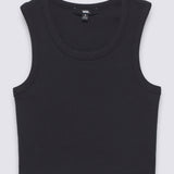 Polera S/M Nina Drew Rib Tank Negro Vans