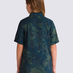 Camisa Manga Corta Nino Vans Loose Camp Coll Azul Oscuro Vans