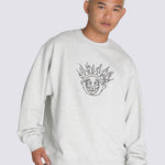 Polerón Hombre Skate Smile Gris Vans