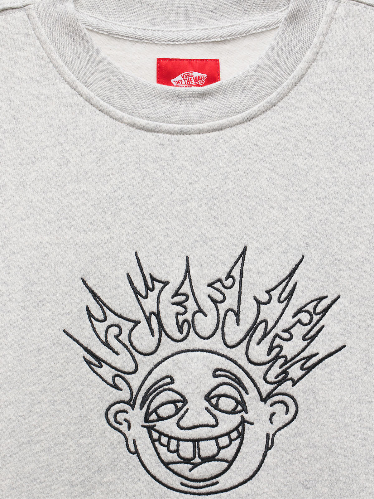 Polerón Hombre Skate Smile Gris Vans