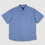 Camisa M/C Hombre Lawson Solid Wove Azul Vans