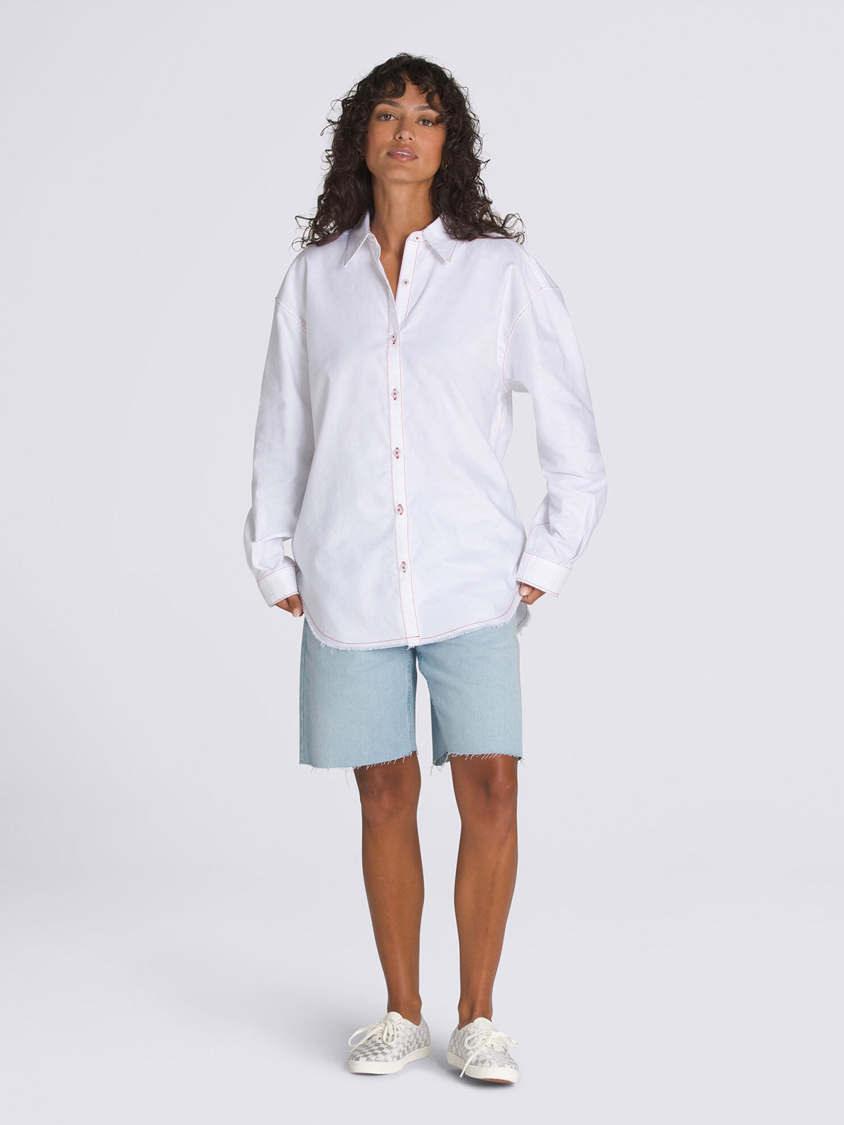 Blusa M/L Mujer Gillian Graphic Blanco Vans