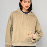 Poleron Mujer Retro Hoodie Oliva Claro Vans