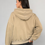 Poleron Mujer Retro Hoodie Oliva Claro Vans