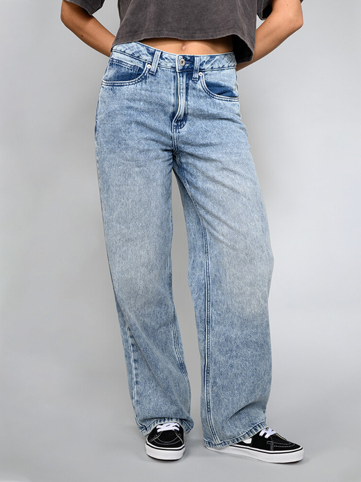 Pantalon Mujer Sirelle 5 Pocket Pud Celeste Vans