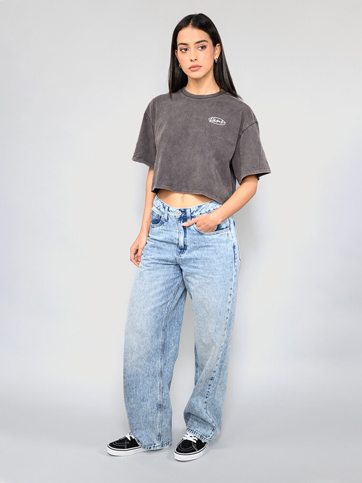 Pantalon Mujer Sirelle 5 Pocket Pud Celeste Vans