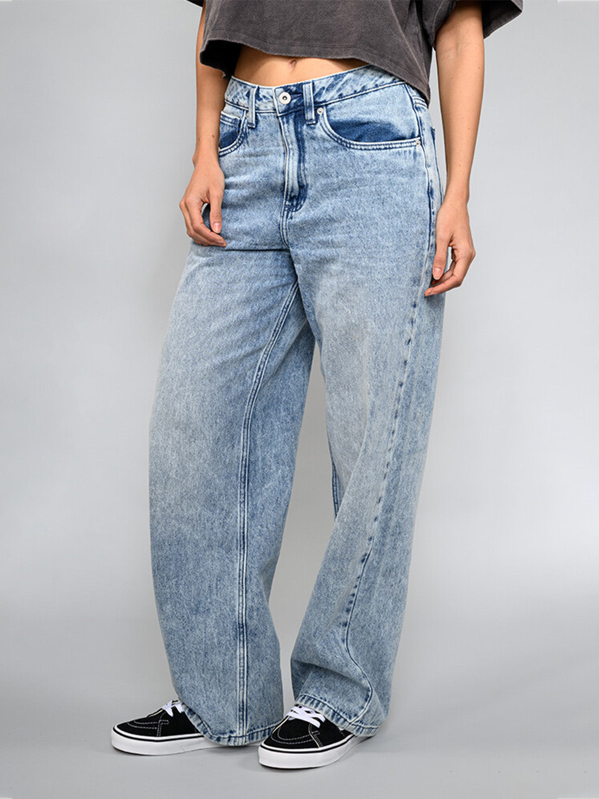 Pantalon Mujer Sirelle 5 Pocket Pud Celeste Vans