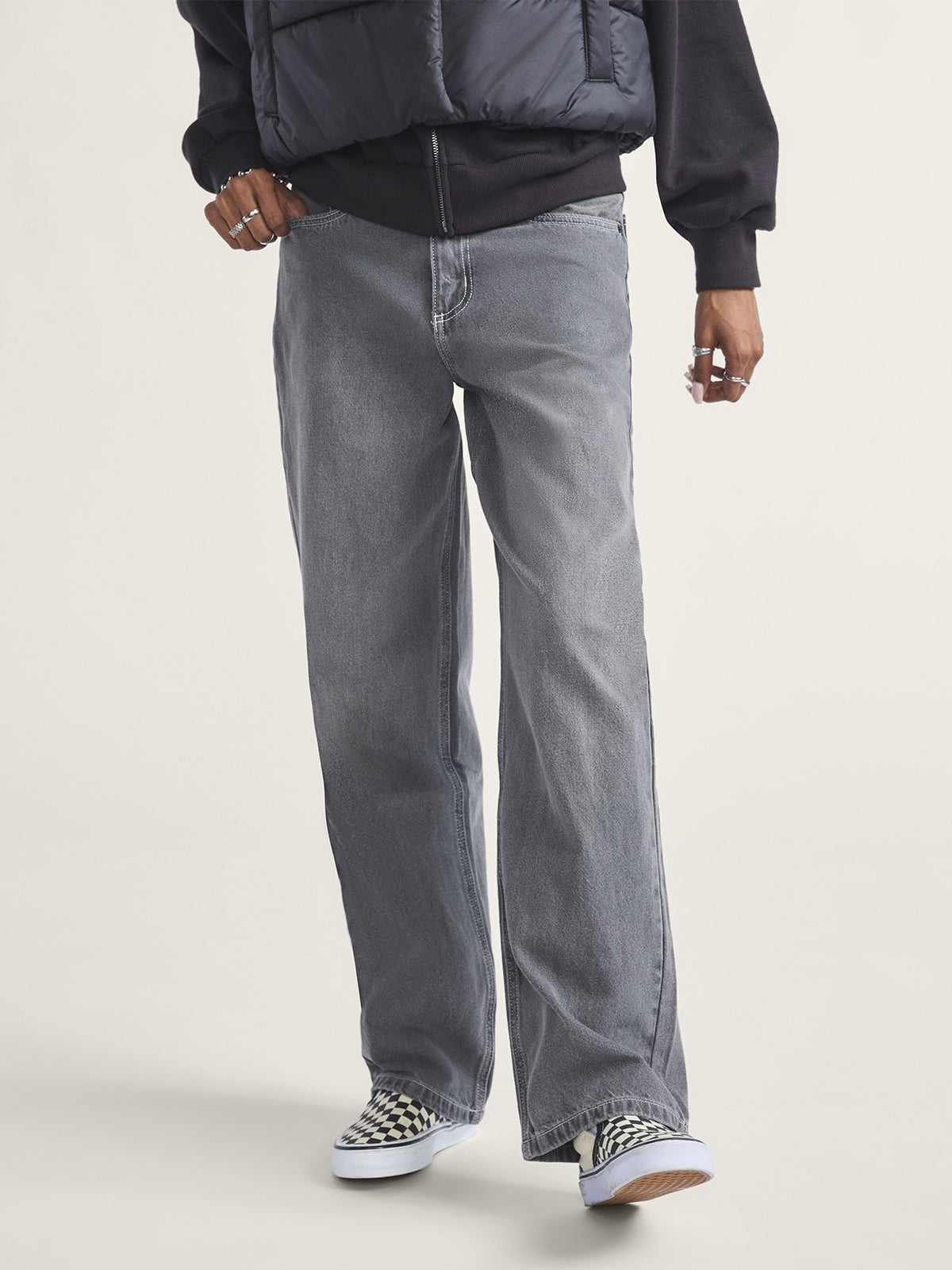 Pantalón Adulto Sirelle 5 Pocket Pud Gris Vans