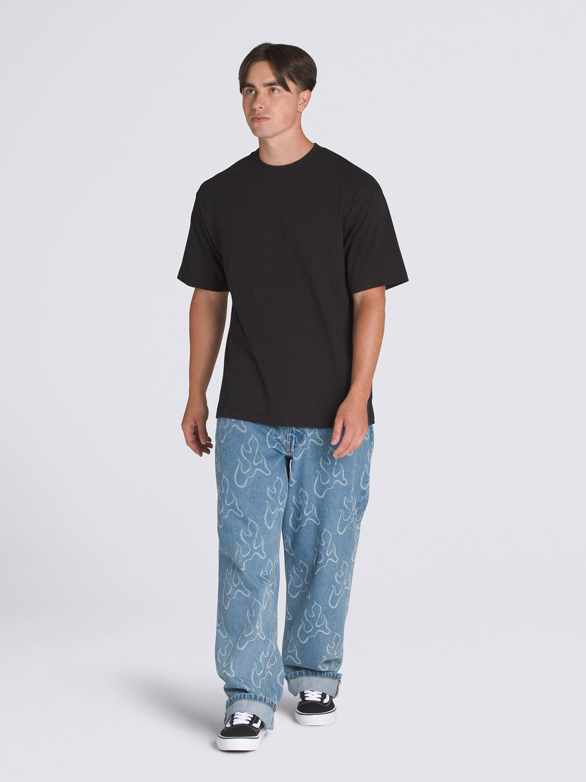 Polera M/C Hombre Premium SS Negro Vans