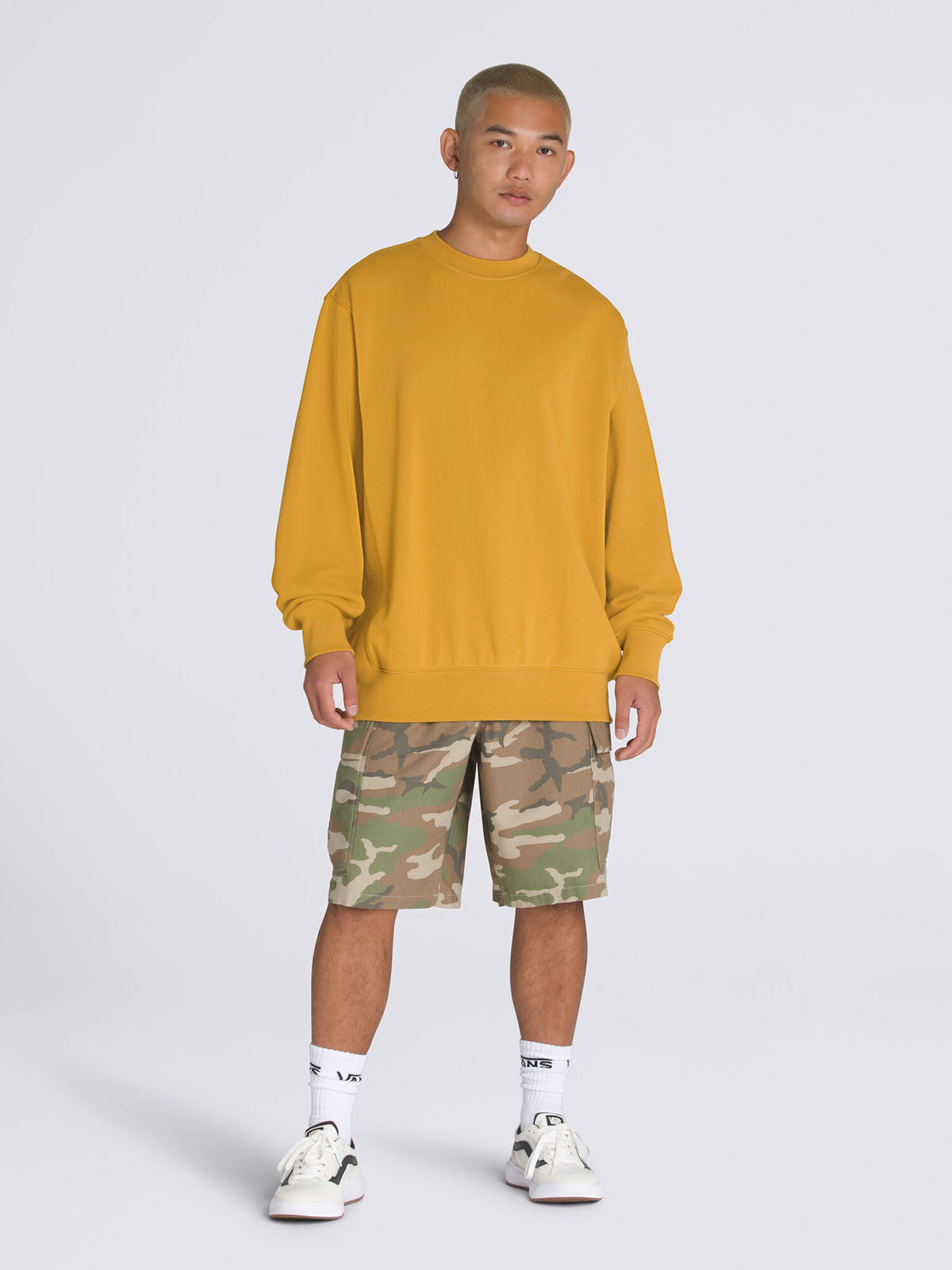 Polerón Hombre Premium Crew Amarillo Vans