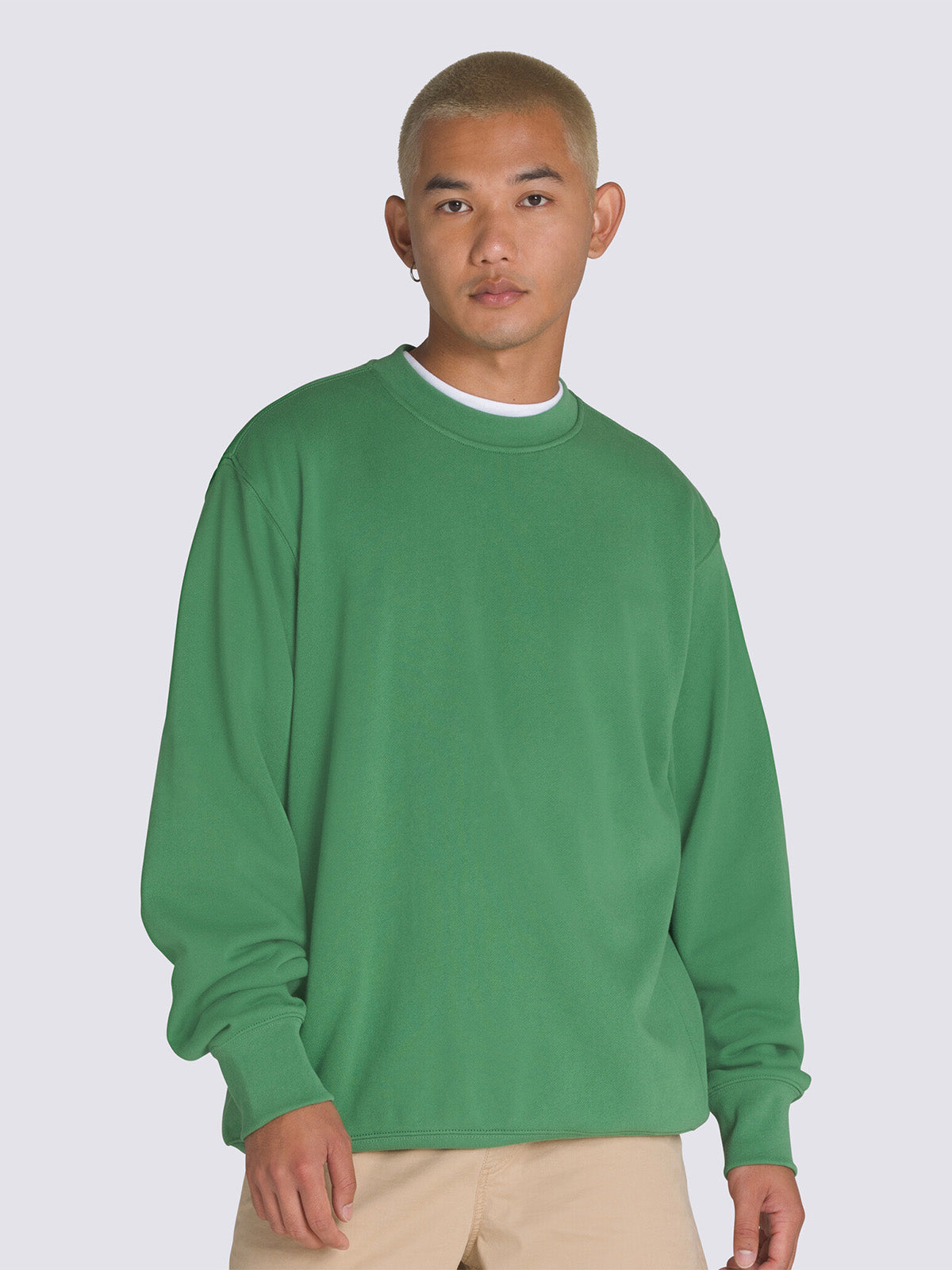 Polerón Hombre Premium Crew Verde Vans