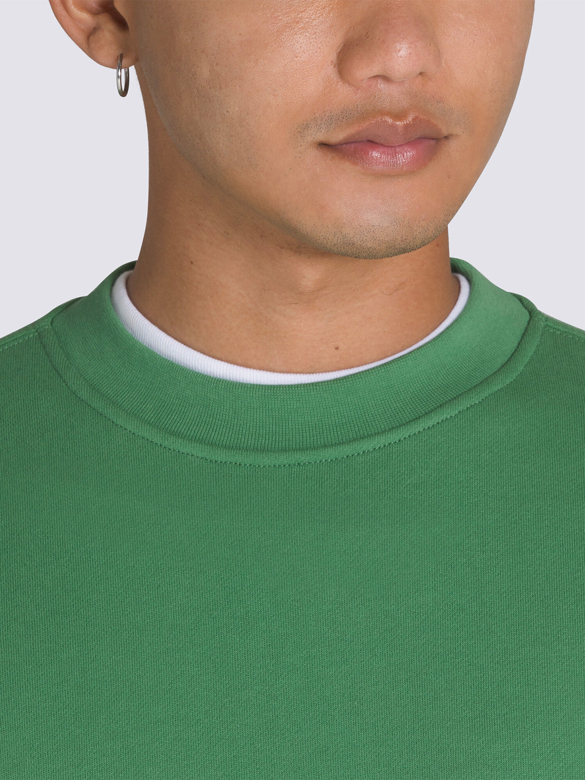 Polerón Hombre Premium Crew Verde Vans