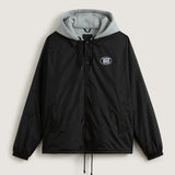 Chaqueta Hombre Riley Hooded Coaches Negro Vans