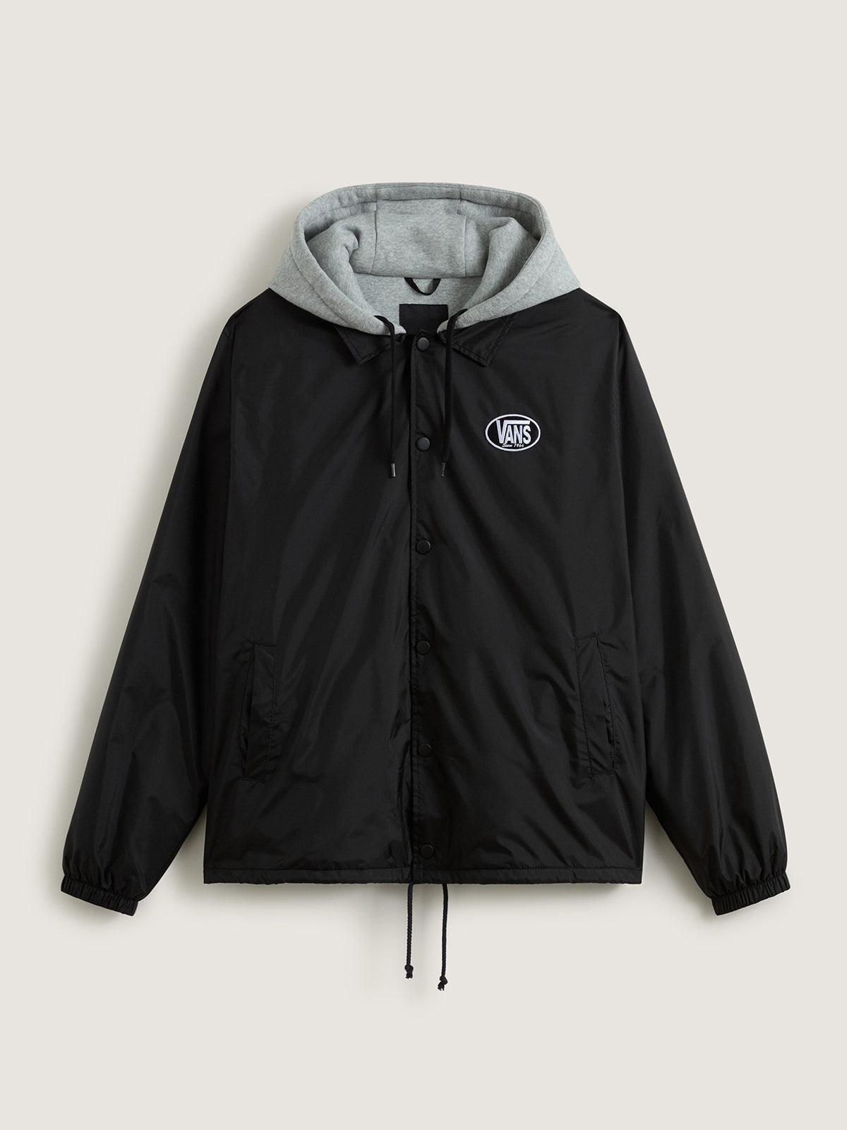 Chaqueta Hombre Riley Hooded Coaches Negro Vans