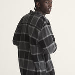 Camisa M/L Hombre Larkspur Plaid Flann Gris Vans