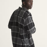 Camisa M/L Hombre Larkspur Plaid Flann Gris Vans