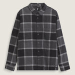 Camisa M/L Hombre Larkspur Plaid Flann Gris Vans