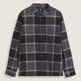 Camisa M/L Hombre Larkspur Plaid Flann Gris Vans