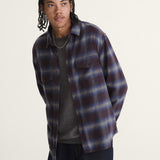 Camisa M/L Hombre Bixby Plaid Flannel Rojo Vans