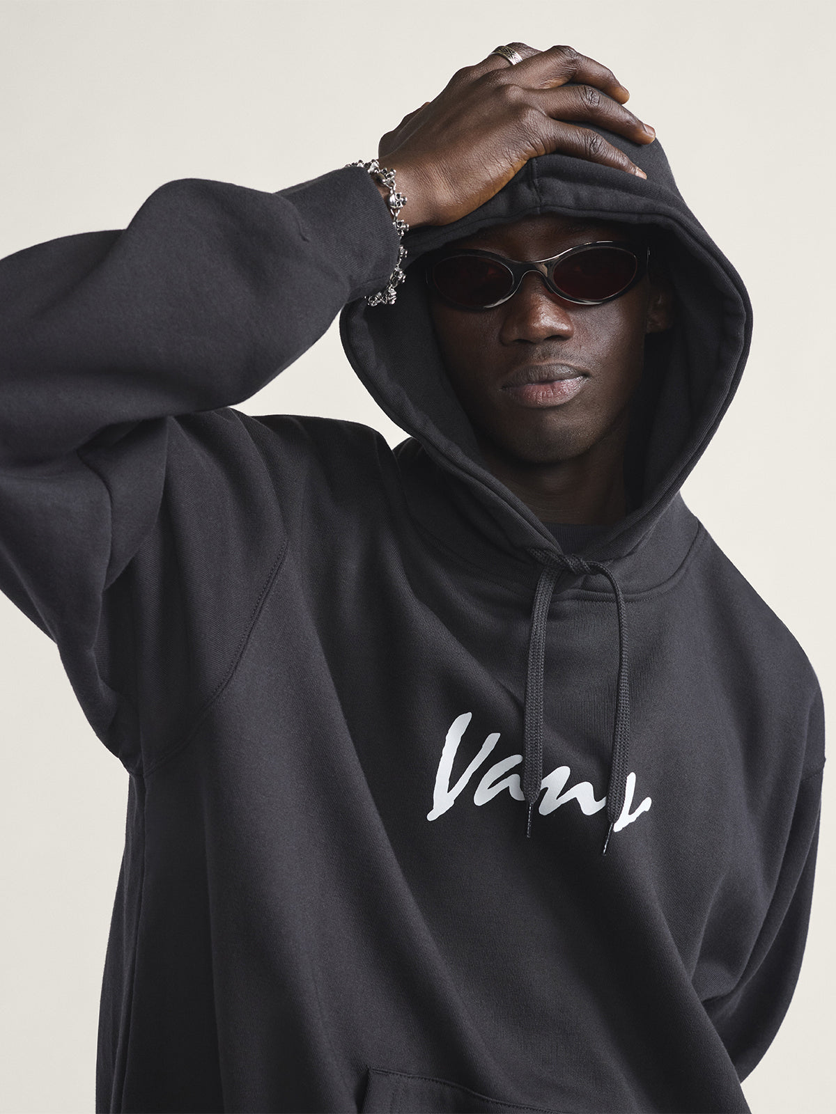 Polerón Hombre Scripted Pullover Negro Vans