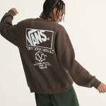 Poleron Hombre Circle Bones Formula Café Vans
