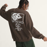 Poleron Hombre Circle Bones Formula Café Vans