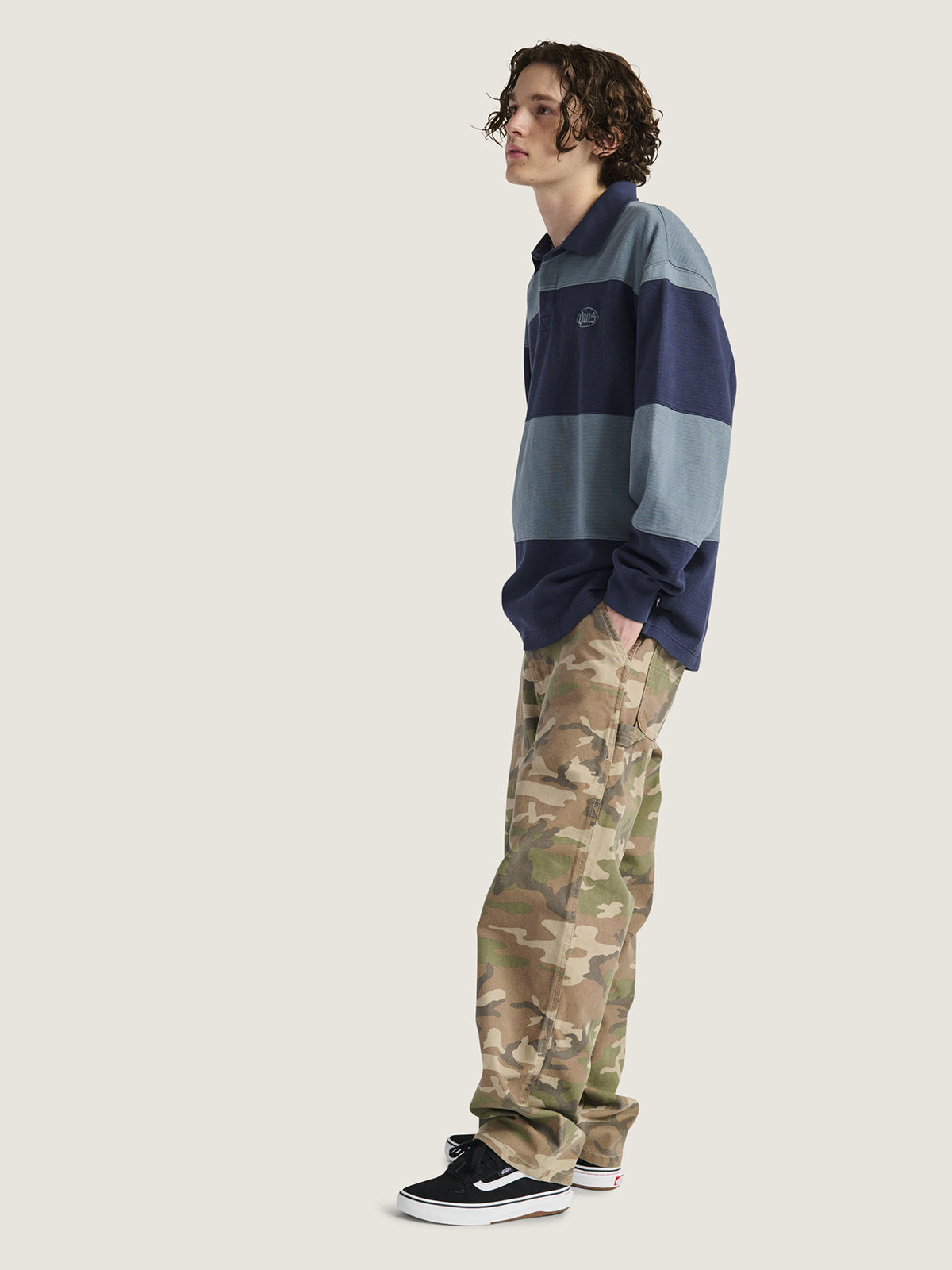 Poleron Hombre Bowman Rugby Negro Vans