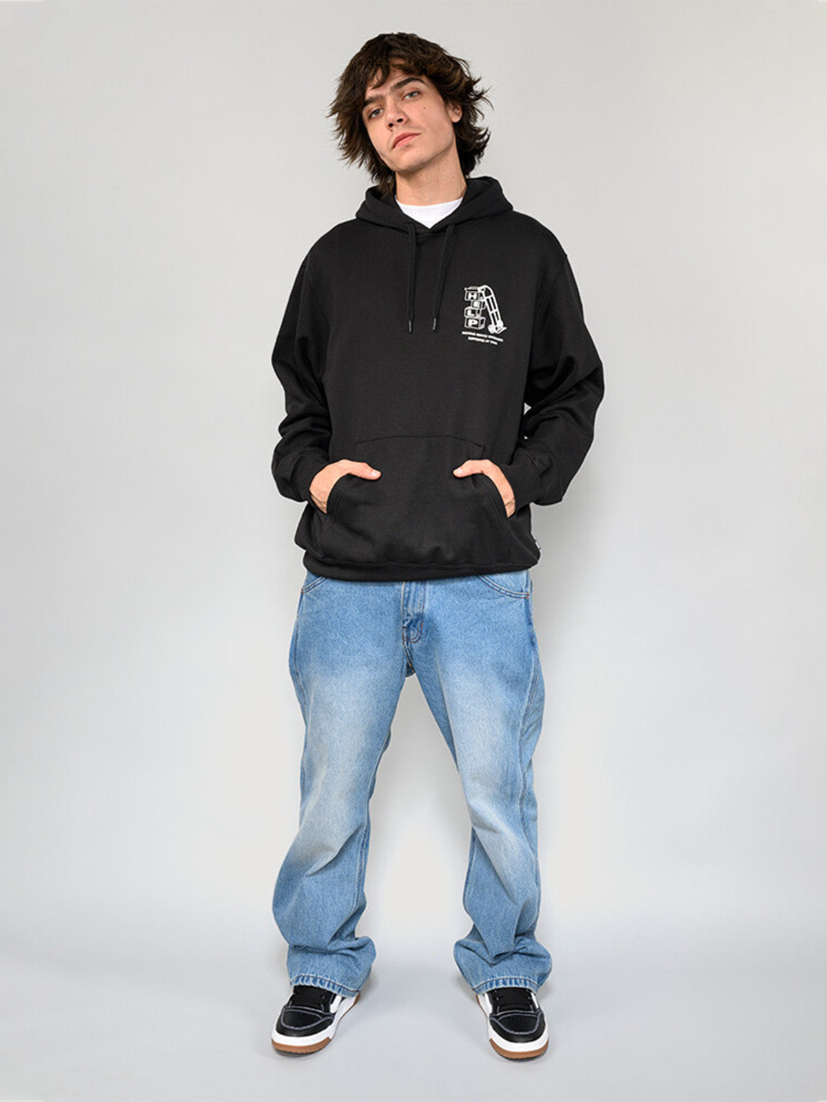 Poleron Hombre Moving Co. Pullover Negro Vans