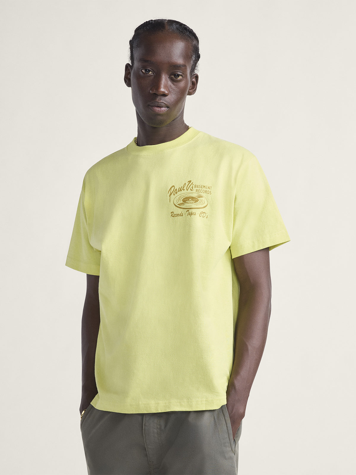 Polera M/C Hombre Paul Amarillo Vans