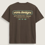 Polera M/C Hombre Art Production Café Vans