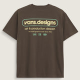 Polera M/C Hombre Art Production Café Vans