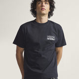 Polera M/C Hombre Custom Built Negro Vans