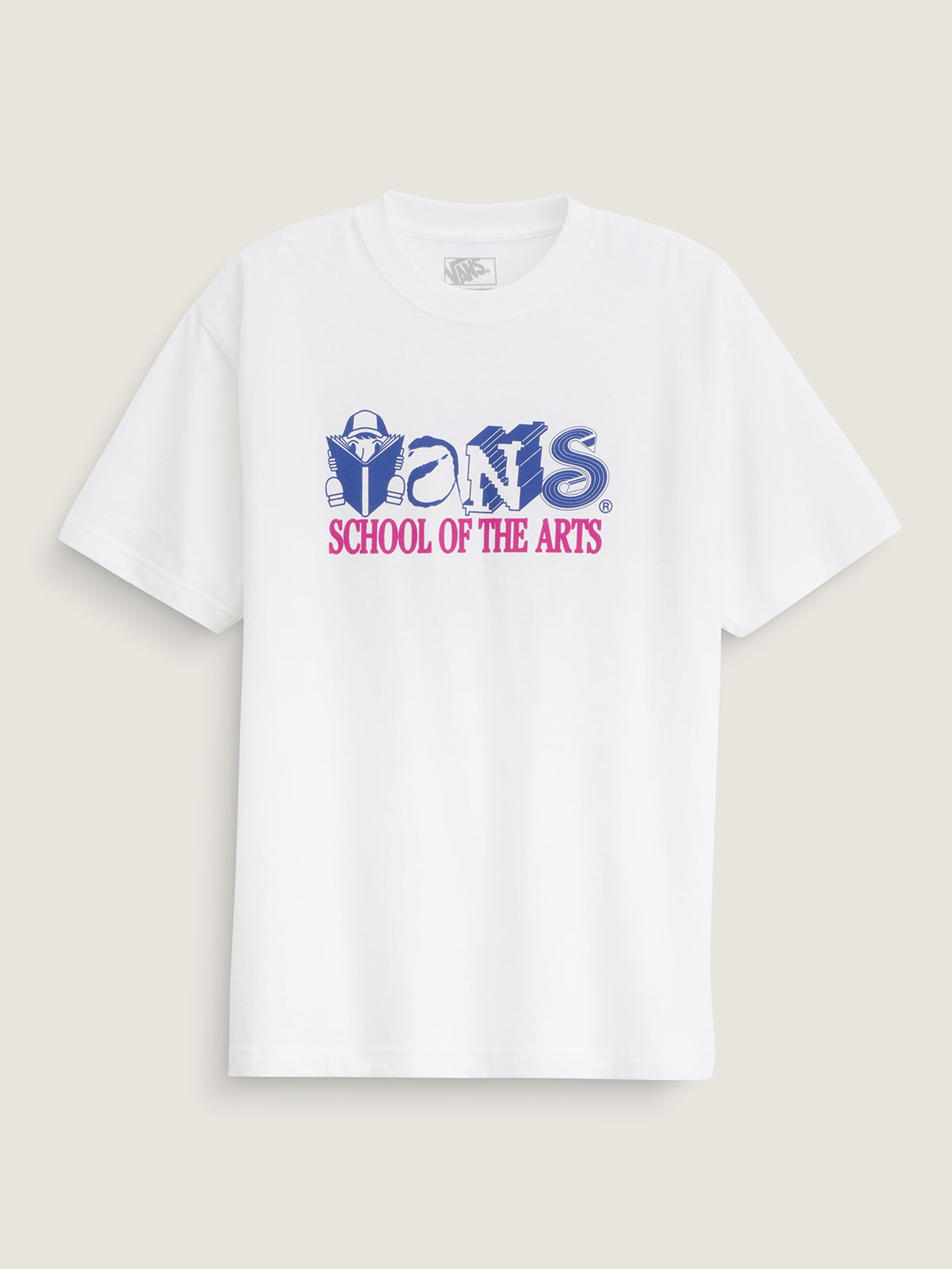 Polera M/C Hombre Art Skool Blanco Vans