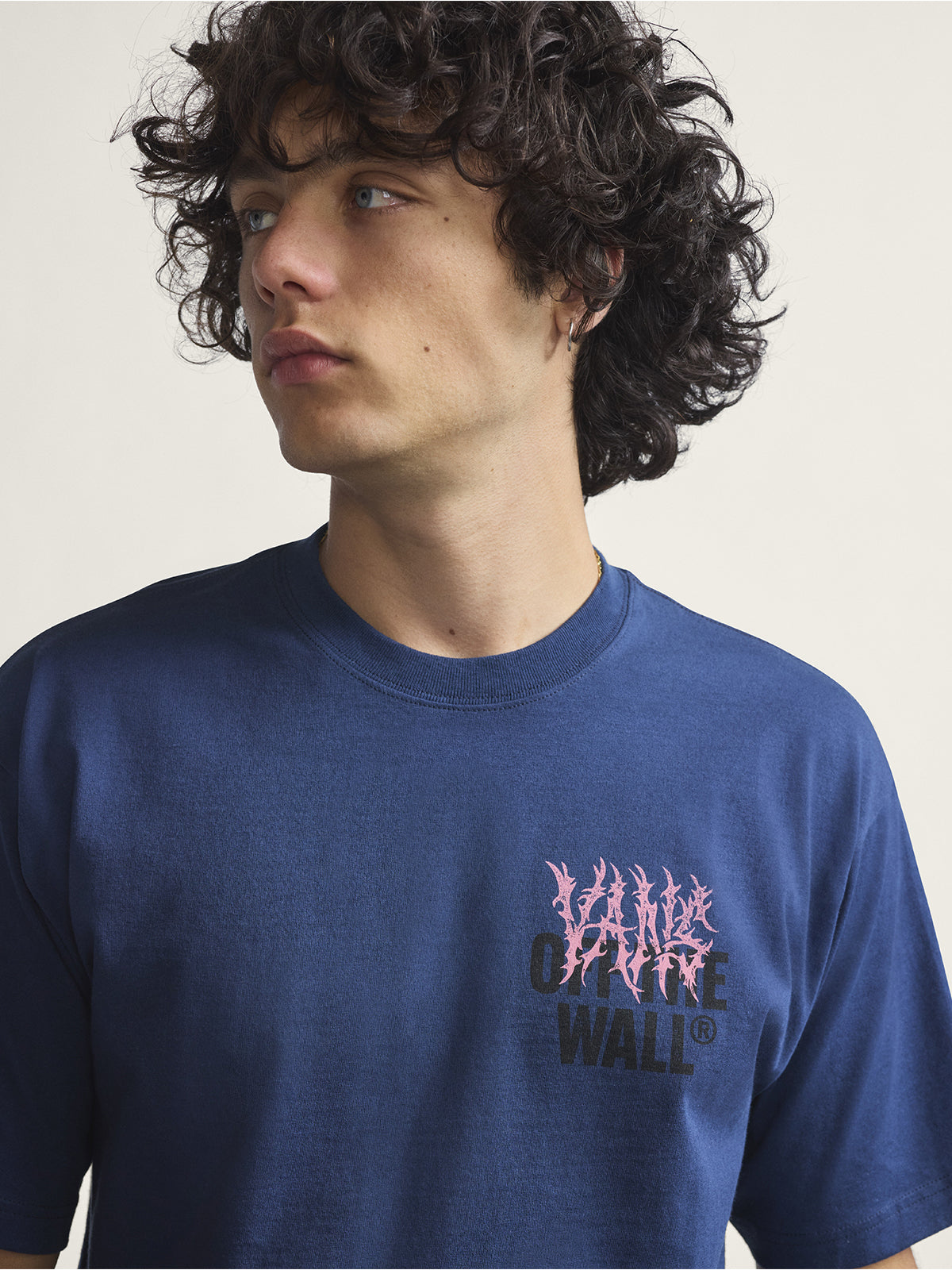 Polera M/C Hombre Metal Wall Azul Vans