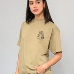 Polera M/C Hombre Moving Co Verde Vans