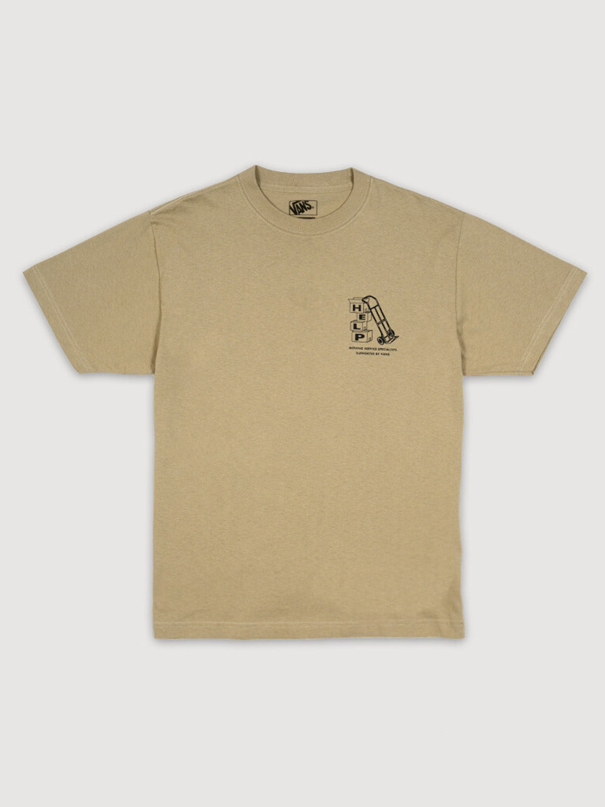 Polera M/C Hombre Moving Co Verde Vans