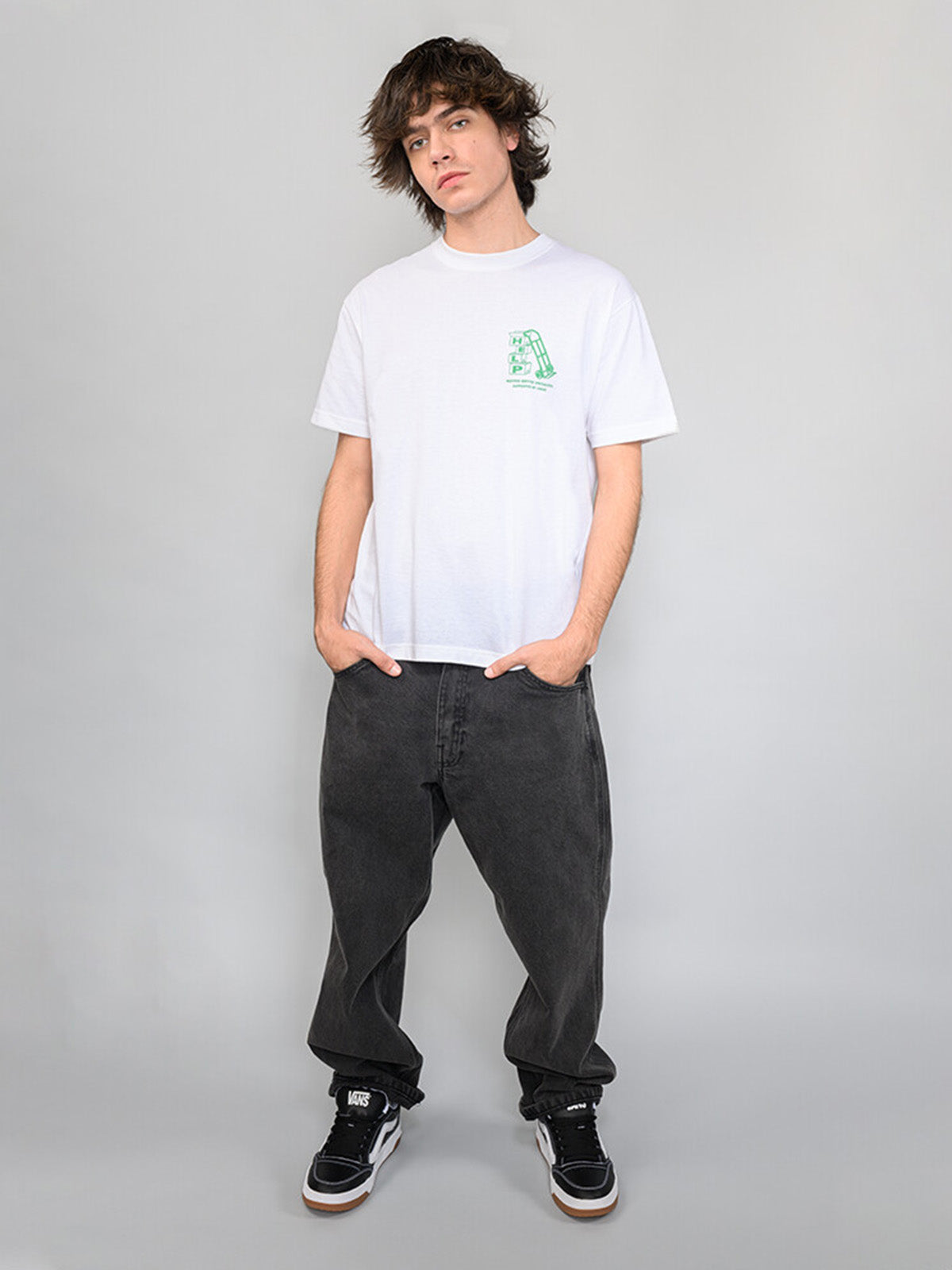 Polera M/C Hombre Moving Co Blanco Vans