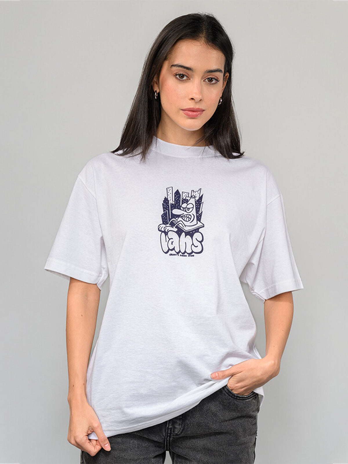 Polera M/C Hombre Traffic Cone Blanco Vans