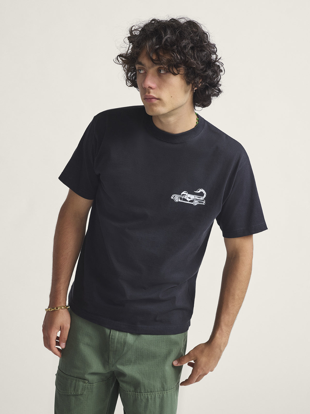 Polera M/C Hombre Sting Wagon Negro Vans
