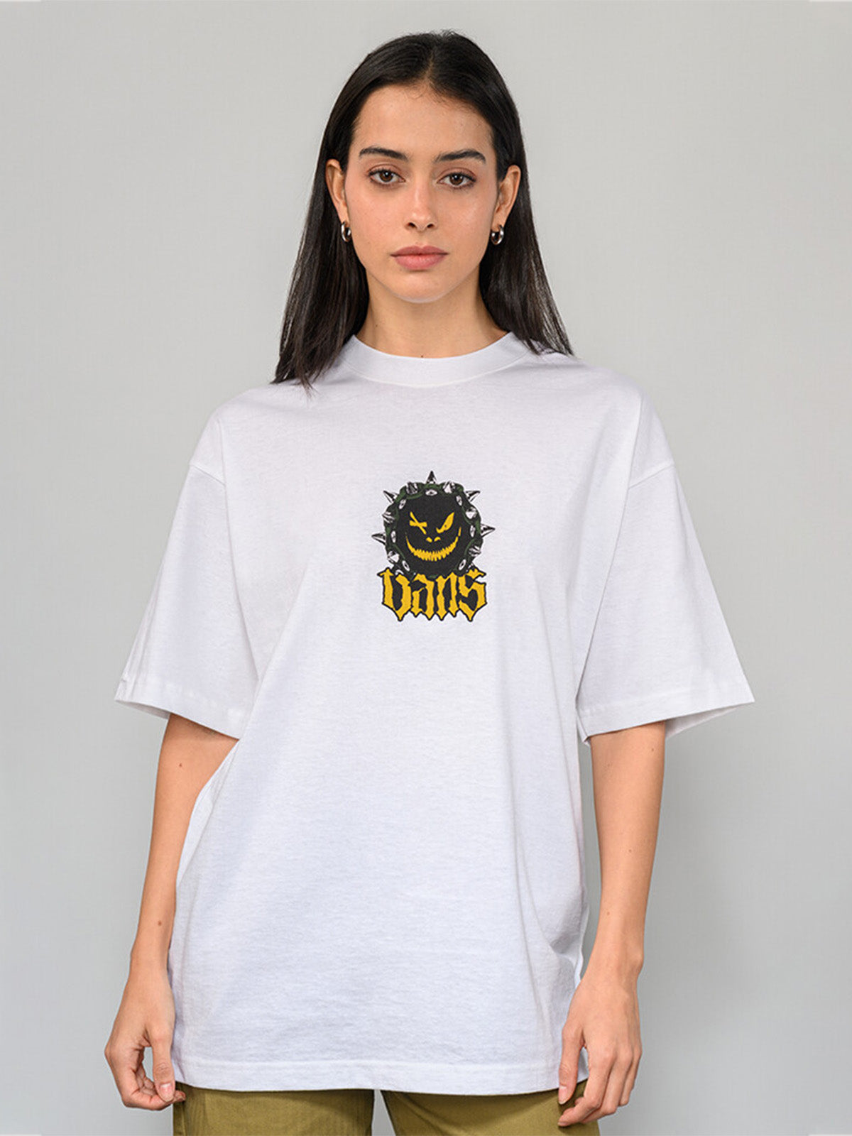 Polera M/C Hombre Happy Spike Blanco Vans